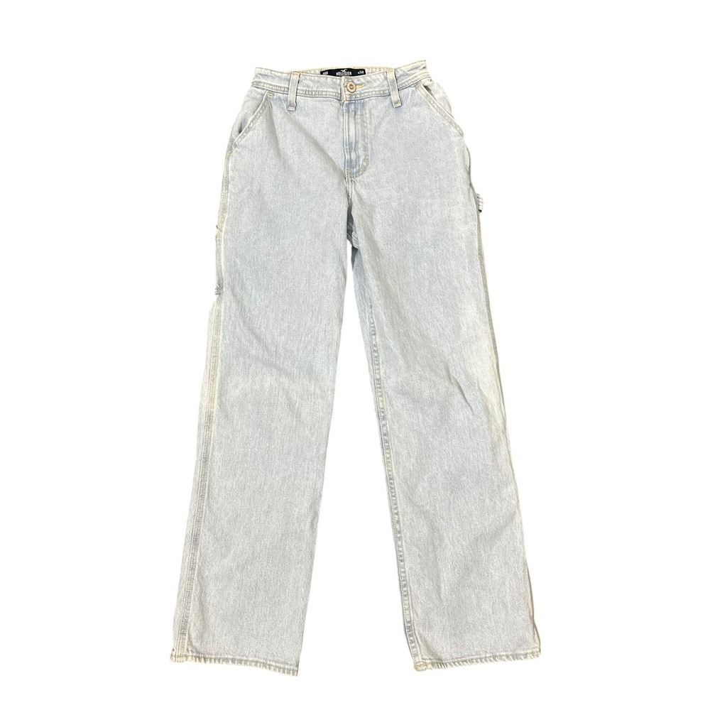 Hollister Ultra High-Rise Dad Jean Light Wash Carpenter Denim Women's Size 00R